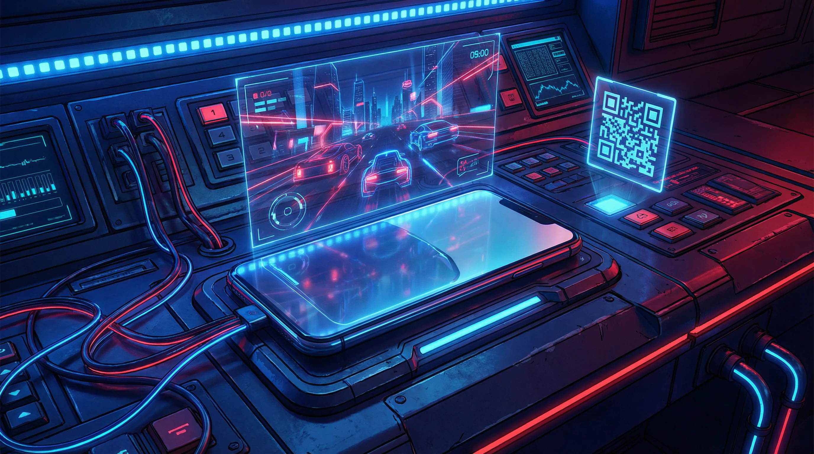 麻将胡了模拟器 APP便携终端下载 - 赛博朋克控制台