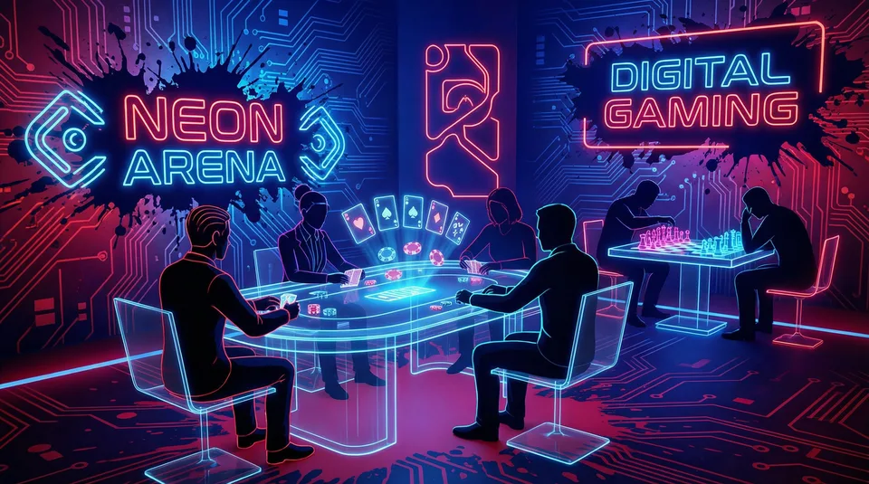 麻将胡了模拟器 抢庄牛牛赛博棋牌竞技场全景